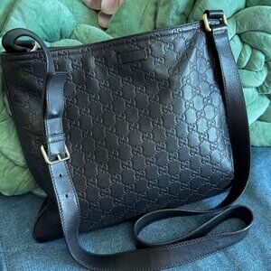 Gucci Pre-Owned 2000-2015 Guccissima crossbody bag. Excellent condition!